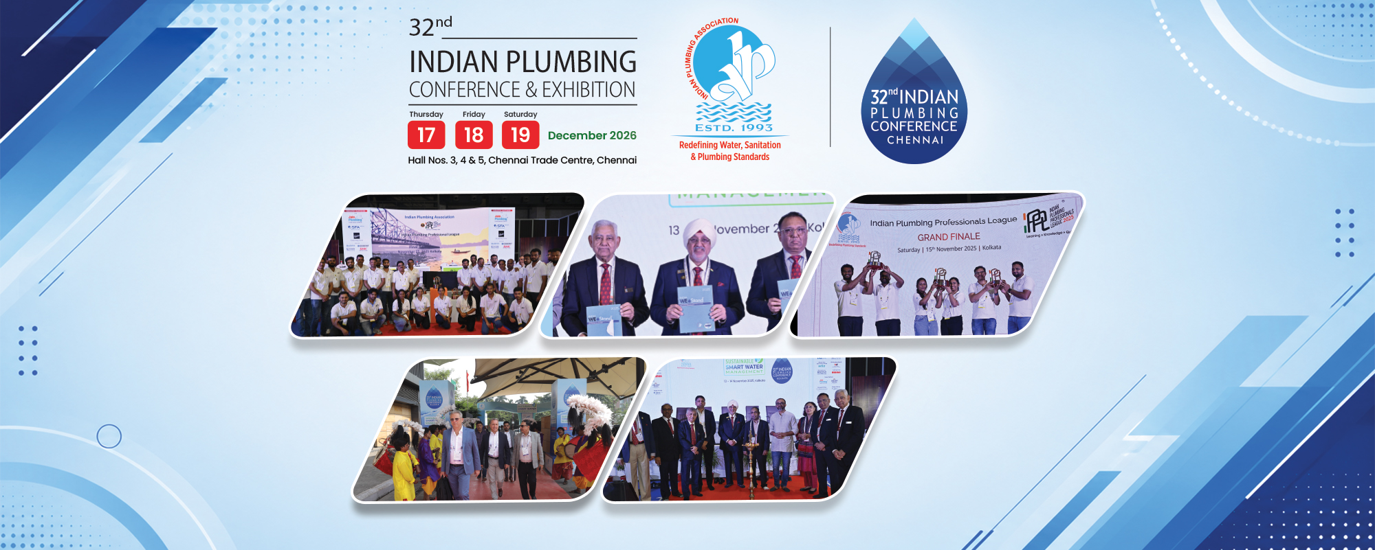 32nd Indian Plumbing Conference & Exhibition event collage banner