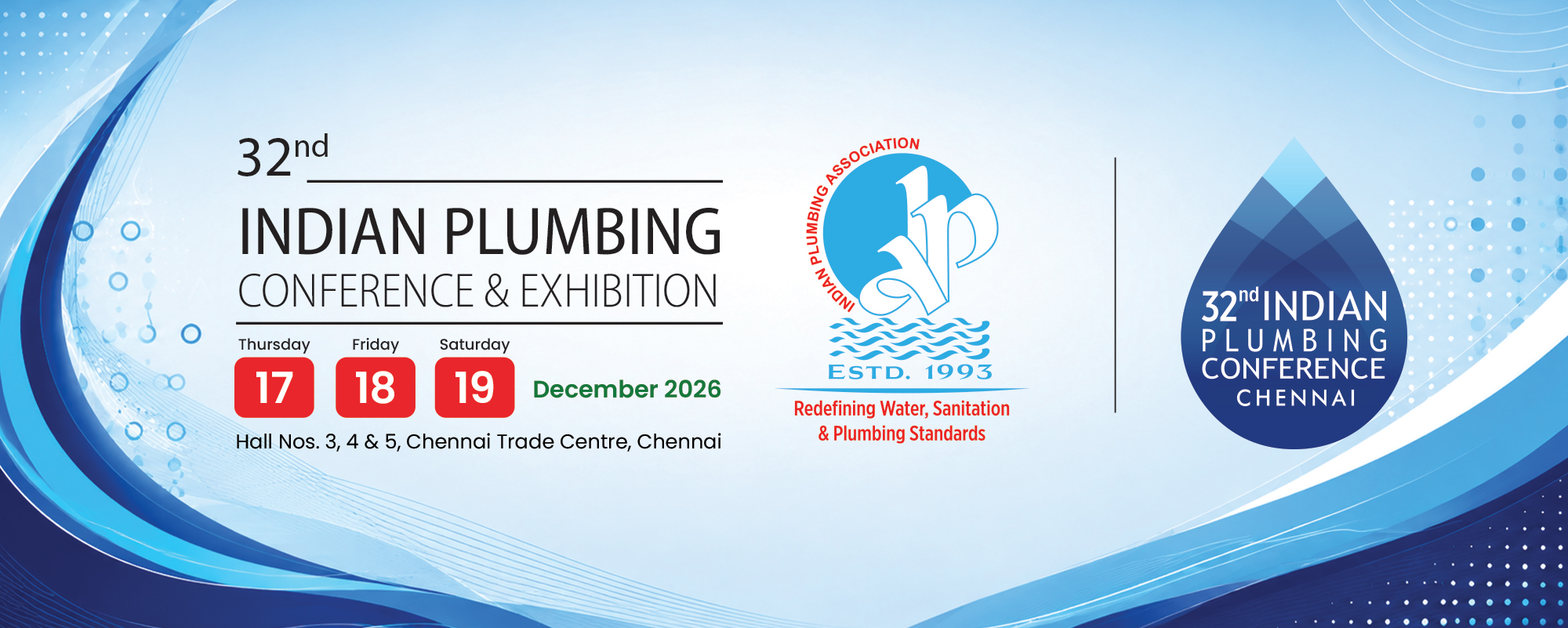 32nd Indian Plumbing Conference & Exhibition event banner